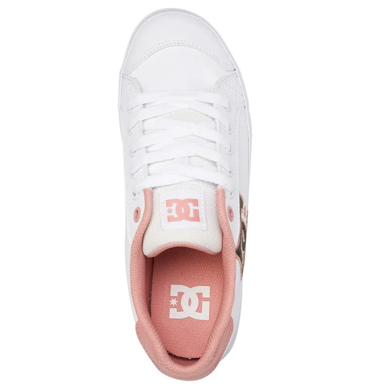 DC Shoes Chelsea Plus SE white/pink stencil (ADJS300235-WPS)