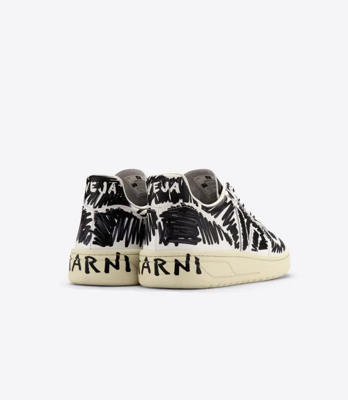 Veja V-10 LEATHER VEJA X MARNI FULL BLACK (VX0203067A)
