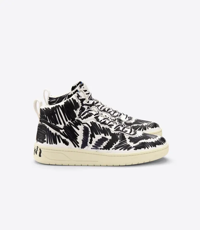 Veja V-15 LEATHER VEJA X MARNI FULL BLACK (VQ0203067A)