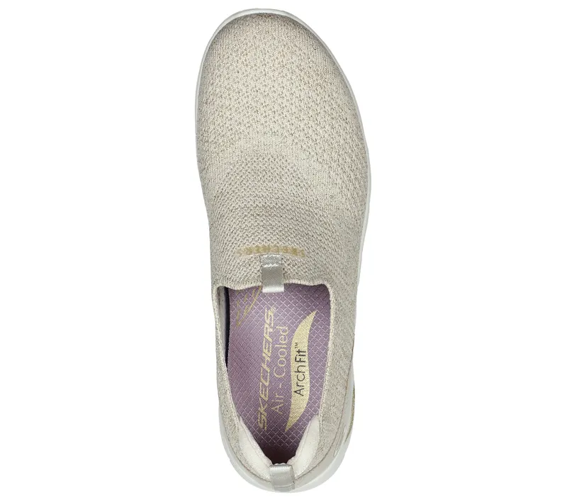 Skechers Arch Fit Refine – Showcase – Natuurlijk / Goud (104276-NTGD)
