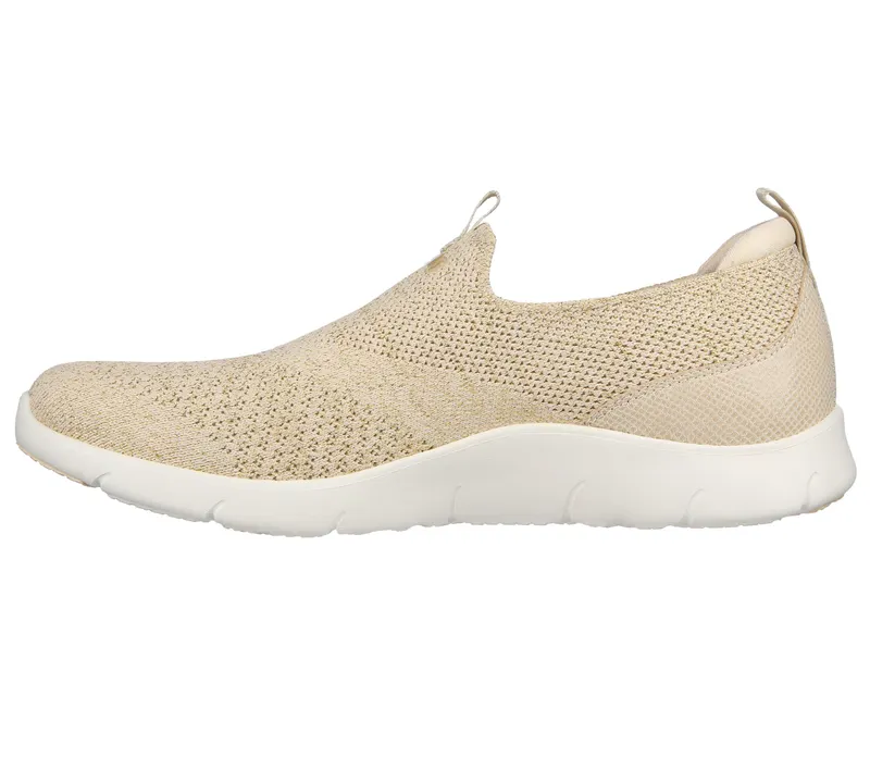 Skechers Arch Fit Refine – Showcase – Natuurlijk / Goud (104276-NTGD)