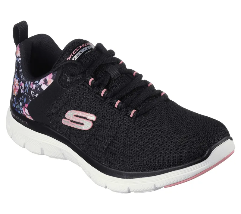 Skechers FLEX APPEAL 4.0 – LET IT BLOSSOM – Zwart / Multi (149586-BKMT)