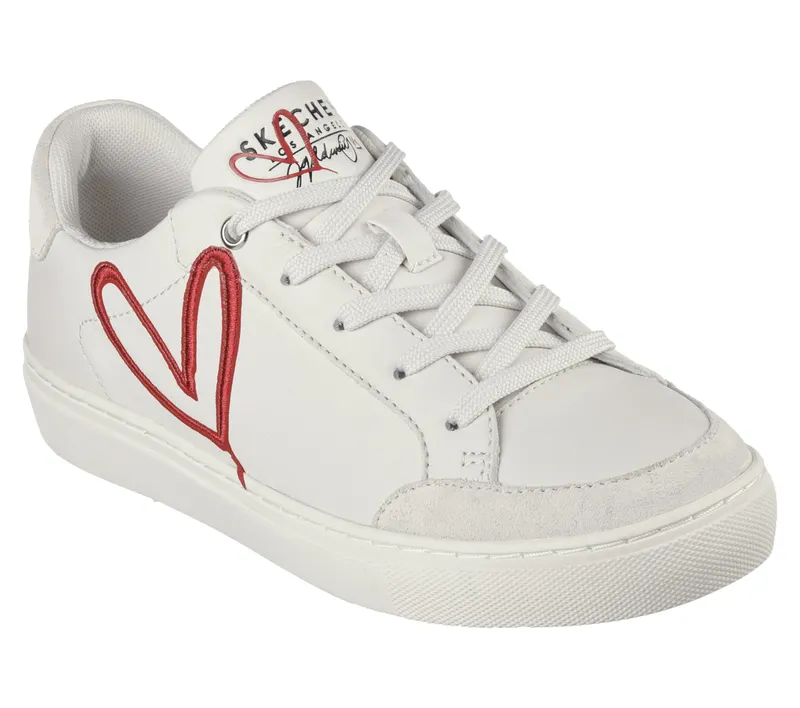 Skechers JGoldcrown: Side Street – Lonely Heart – Wit / Rood (177983-WRD)