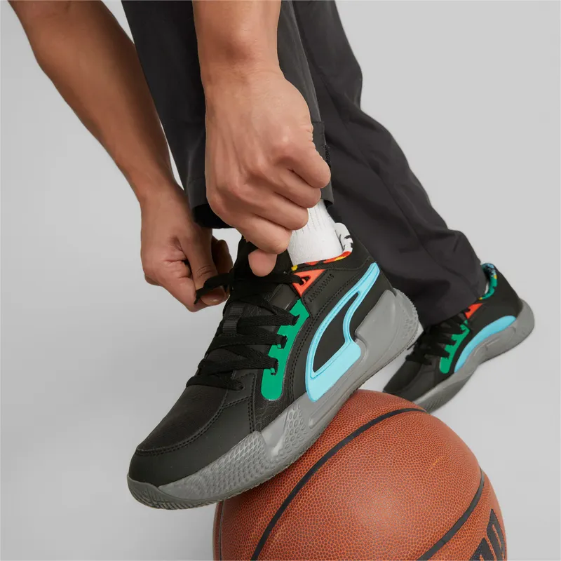 Puma Court Rider Chaos Black basketbalschoenen Zwart (378265-01)