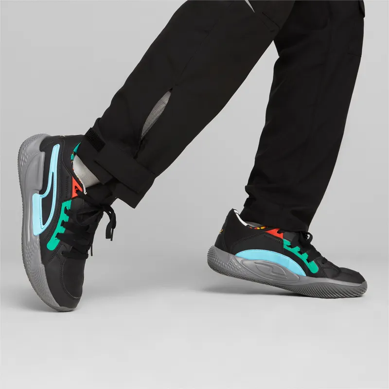 Puma Court Rider Chaos Black basketbalschoenen Zwart (378265-01)