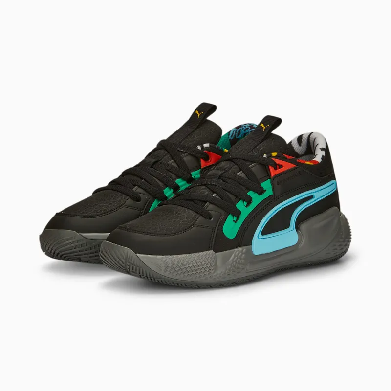 Puma Court Rider Chaos Black basketbalschoenen Zwart (378265-01)