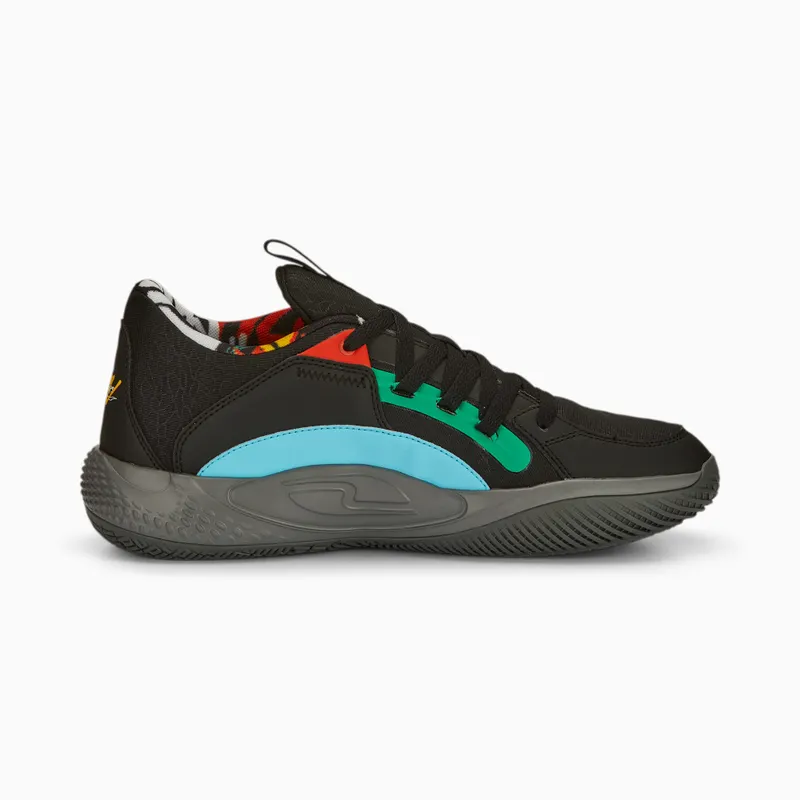 Puma Court Rider Chaos Black basketbalschoenen Zwart (378265-01)