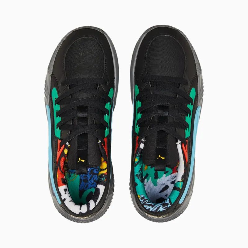 Puma Court Rider Chaos Black basketbalschoenen Zwart (378265-01)