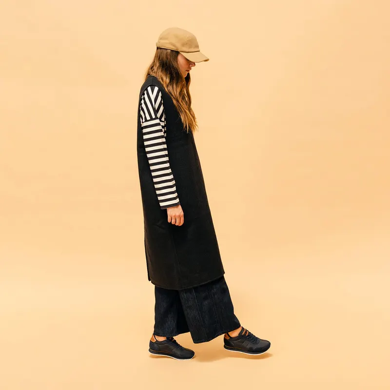 Woden Nora III Leather Dark Navy (WL166 009)