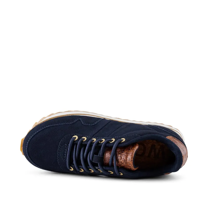 Woden Nora III Suede Plateau Dark Navy (WL1752 009)