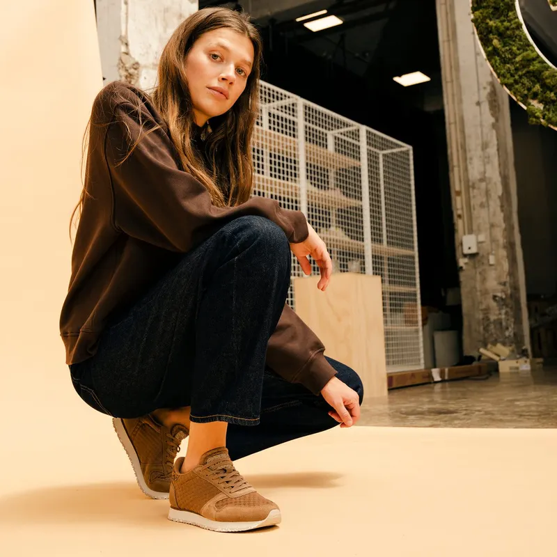 Woden Ydun Suede Mesh II Latte (WL030 069)