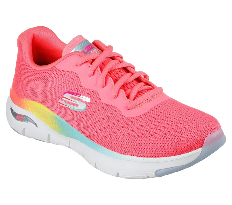 Skechers Arch Fit – Power Step – Neon Koraal / Multi (149718-NCMT)