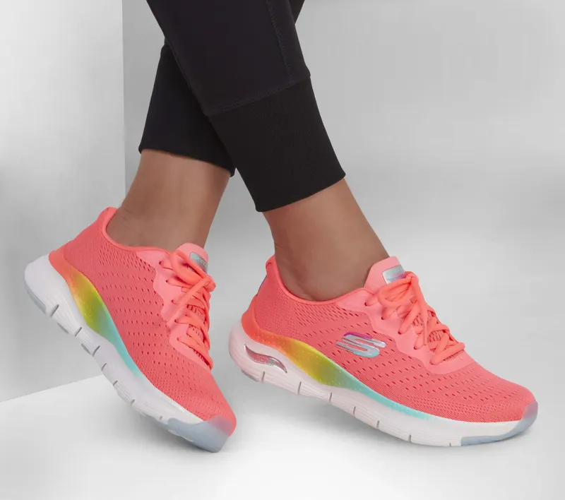 Skechers Arch Fit – Power Step – Neon Koraal / Multi (149718-NCMT)