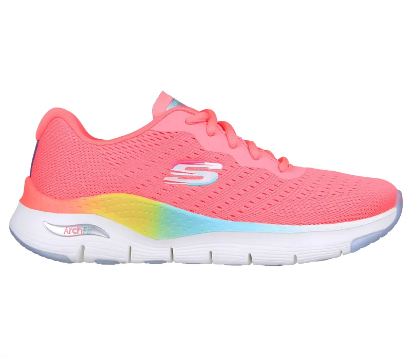 Skechers Arch Fit – Power Step – Neon Koraal / Multi (149718-NCMT)