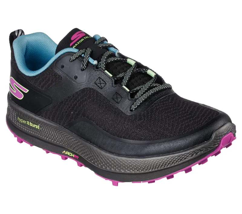 Skechers GO RUN Arch Fit Razor TRL – 2 – Zwart / Roze (172077-BKPK)