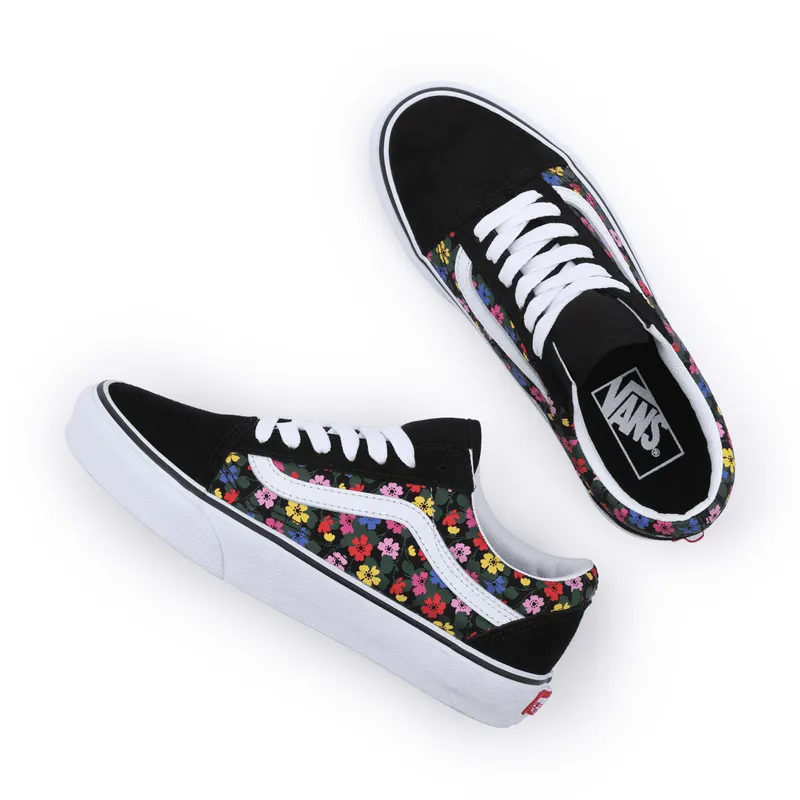 VANS Floral Old Skool Zwart (VN0005UFBA2)