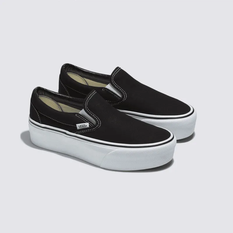 VANS Classic Slip-on Stackform Zwart (VN0A7Q5RBMX)
