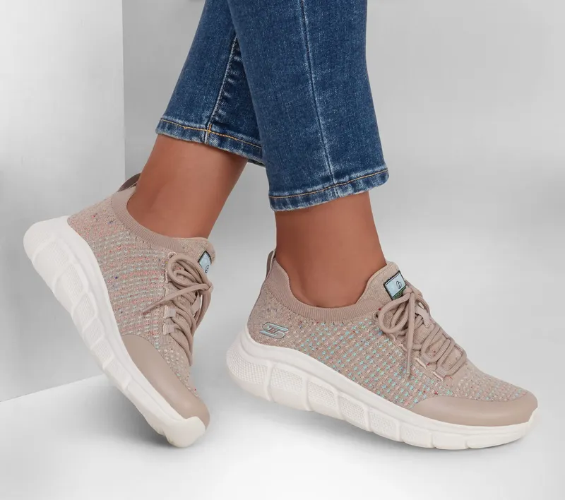 Skechers BOBS B Flex – Clean Spirit – Taupe / Multi (117300-TPMT)