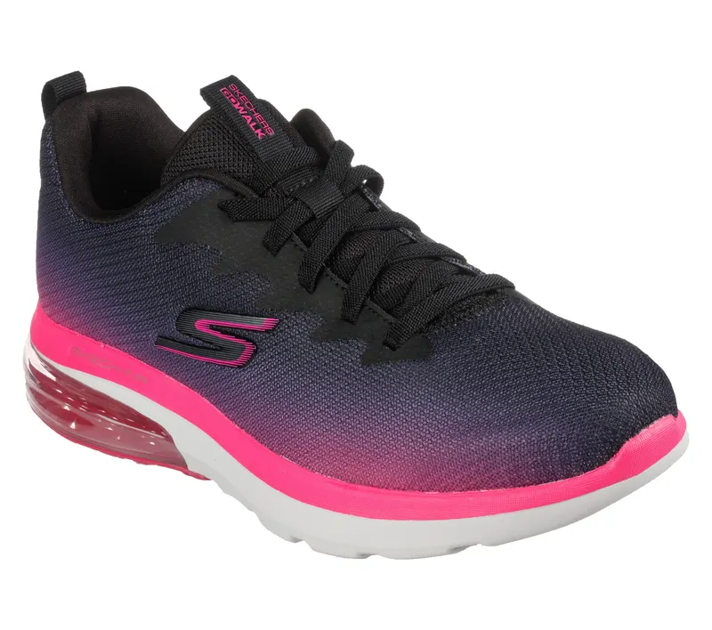 Skechers Skechers GOwalk Air 2.0 – Quick Breeze – Zwart / Heet Roze (124348-BKHP)