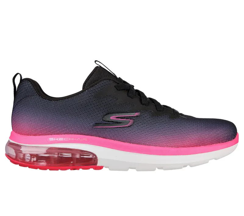 Skechers Skechers GOwalk Air 2.0 – Quick Breeze – Zwart / Heet Roze (124348-BKHP)