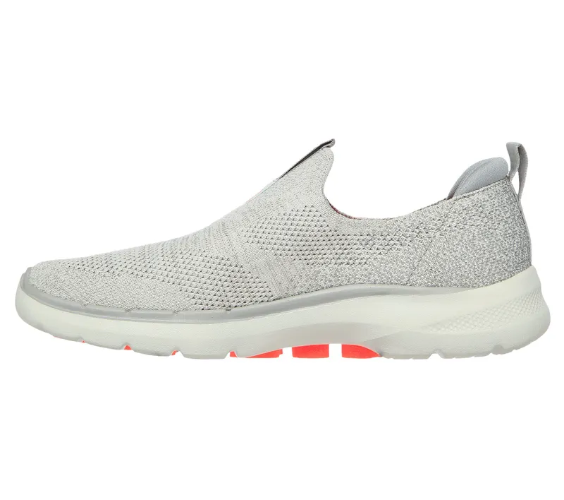 Skechers Skechers GOwalk 6 – Glimmering – Grijs / Koraal (124502-GYCL)