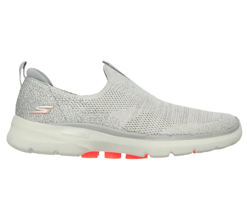 Skechers Skechers GOwalk 6 – Glimmering – Grijs / Koraal (124502-GYCL)