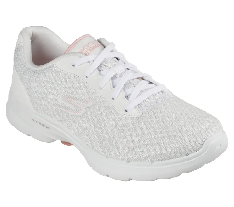 Skechers Skechers GO WALK 6 – Iconic Vision – Wit / Roze (124514-WPK)