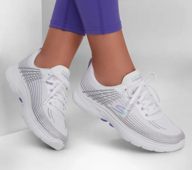 Skechers Skechers GO WALK 6 – Stunning Glow – Wit / Multi (124554-WMLT)