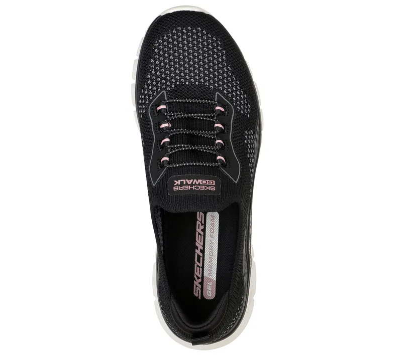 Skechers Skechers GO WALK Glide-Step Flex – Silver Spirit – Zwart / Roze (124808-BKPK)