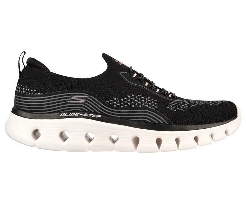 Skechers Skechers GO WALK Glide-Step Flex – Silver Spirit – Zwart / Roze (124808-BKPK)