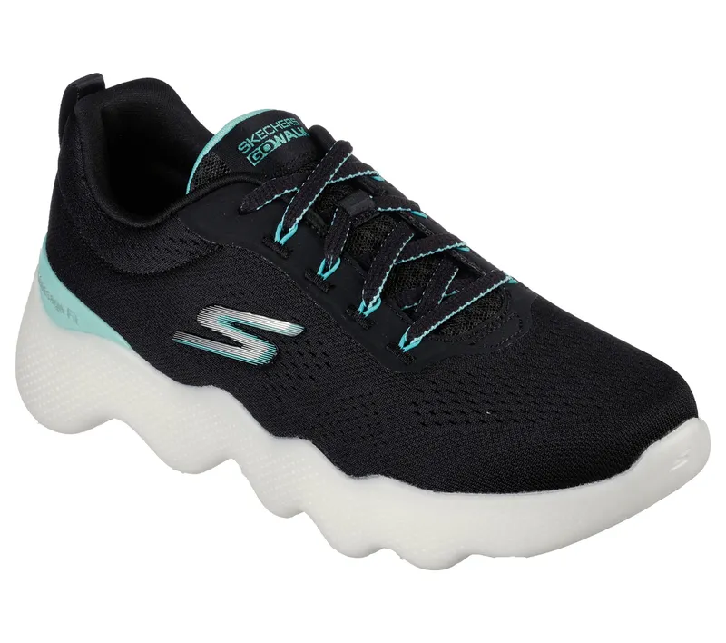 Skechers Skechers GO WALK Massage Fit – Zwart / Turkoois (124903-BKTQ)