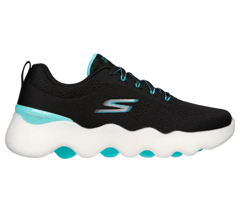 Skechers Skechers GO WALK Massage Fit – Zwart / Turkoois (124903-BKTQ)