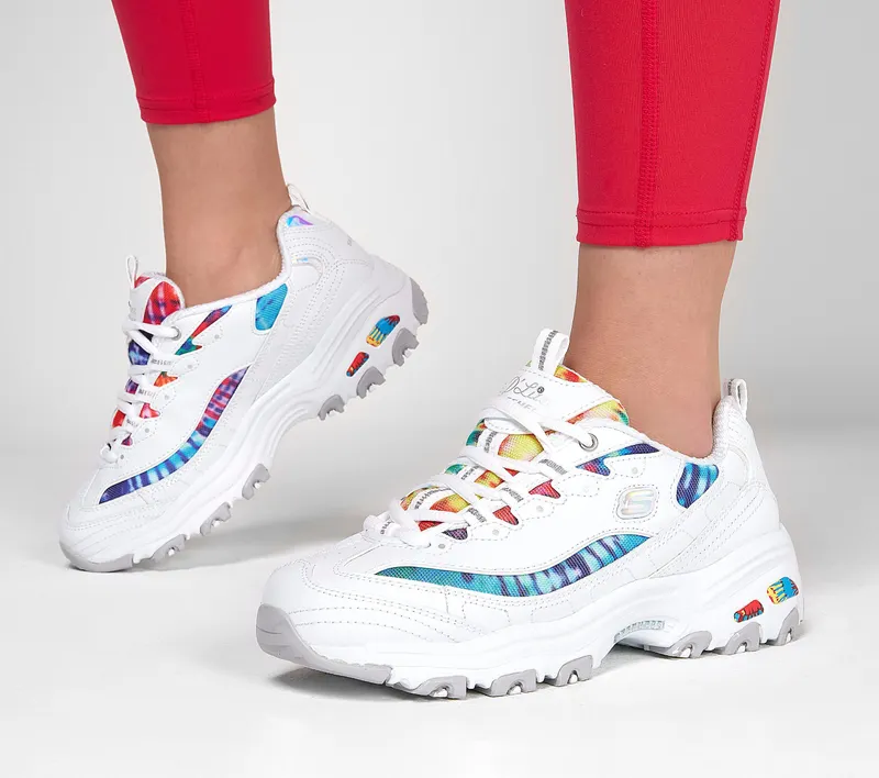 Skechers D’Lites – Summer Fiesta – Wit / Multi (149015-WMLT)