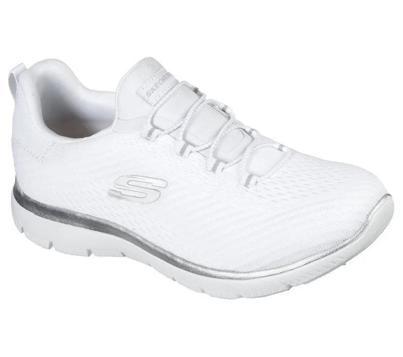 Skechers Summits – Fast Attraction – Wit / Zilver (149036-WSL)