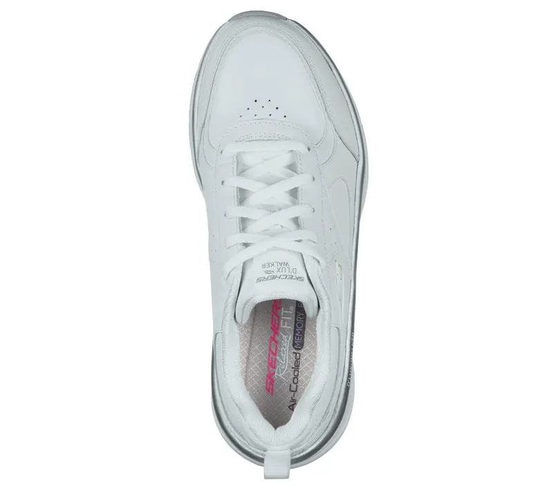 Skechers Relaxed Fit: D’Lux Walker – Timeless Path – Wit / Zilver (149312-WSL)