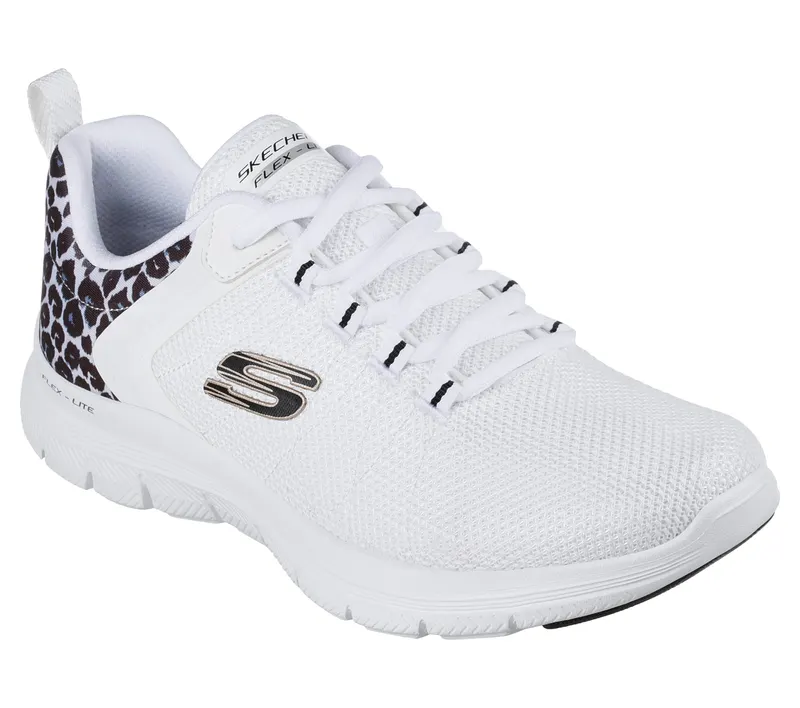 Skechers Flex Advantage 4.0 – Wild Ballad – Wit / Luipaard (149582-WHLD)