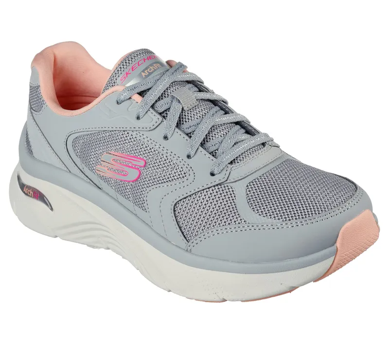 Skechers Relaxed Fit: Arch Fit D’Lux – Grijs / Koraal (149686-GYCL)