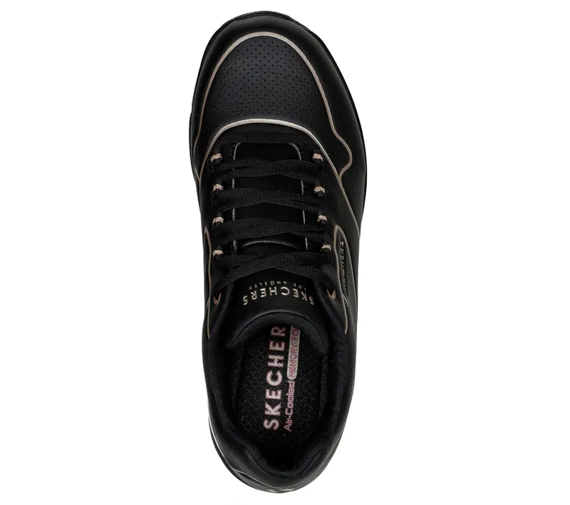Skechers Uno 2 – Golden Trim – Zwart / Goud (155637-BKGD)