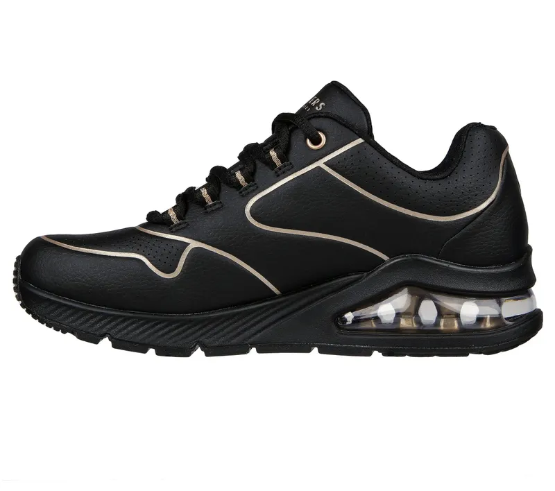 Skechers Uno 2 – Golden Trim – Zwart / Goud (155637-BKGD)