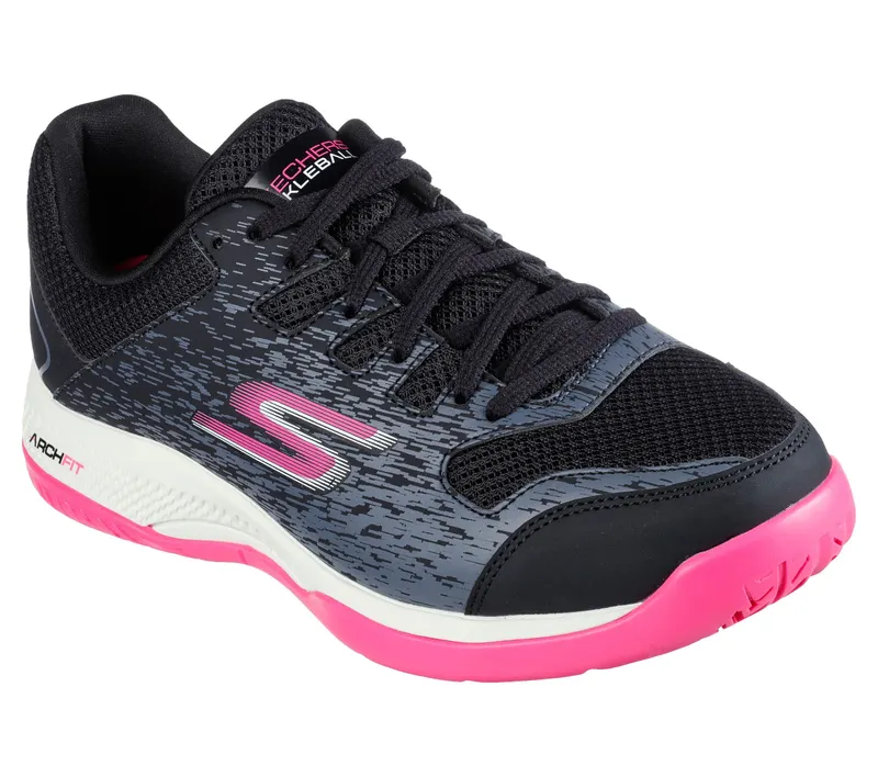 Skechers Viper Court – Pickleball – Zwart / Roze (172070-BKPK)