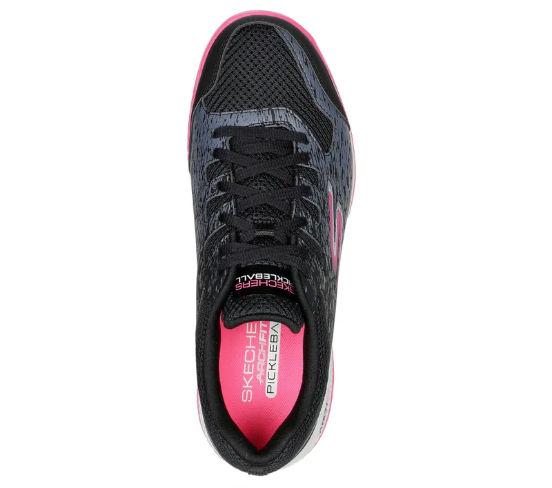 Skechers Viper Court – Pickleball – Zwart / Roze (172070-BKPK)