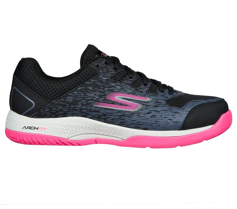Skechers Viper Court – Pickleball – Zwart / Roze (172070-BKPK)
