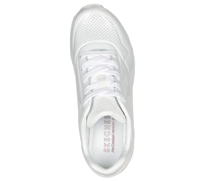 Skechers Uno – Shiny One – Wit (177142-WHT)