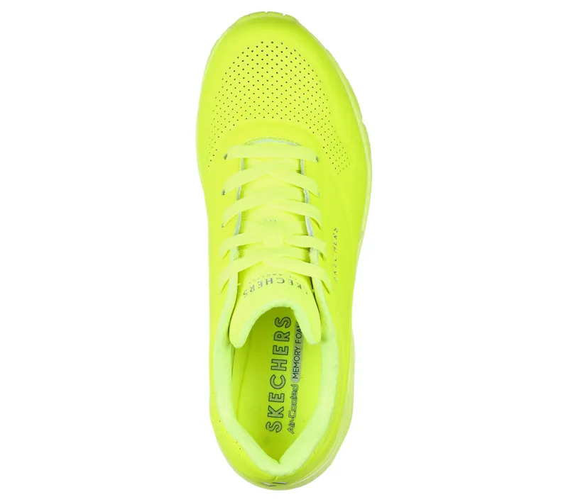 Skechers Uno – Night Shades – Neon Geel (73667-NYEL)