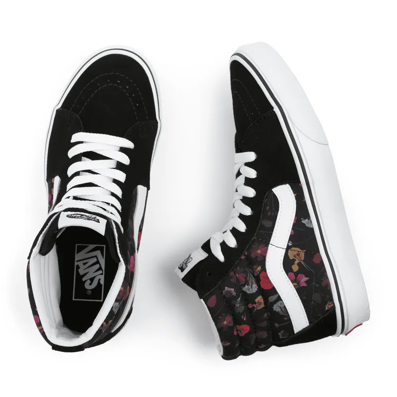 VANS Pressed Floral Sk8-hi Zwart (VN0A5JMJ8N8)