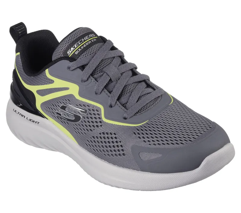 Skechers Bounder 2.0 – Andal – Houtskool / Limoen (232674-CCLM)