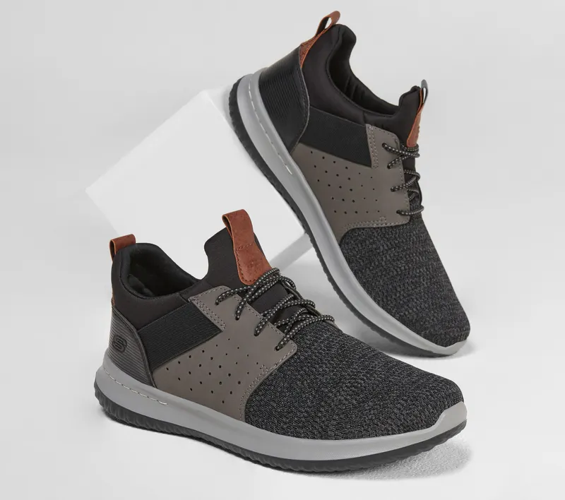 Skechers Delson – Camben – Zwart / Grijs (65474-BKGY)