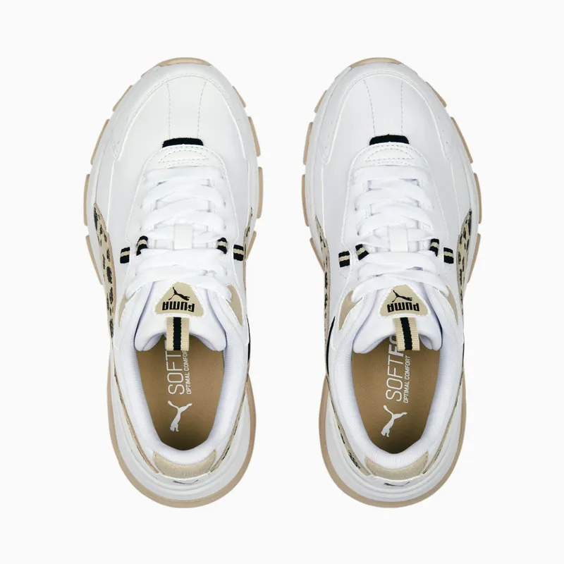 Puma Cassia Via Animal Wit/Zwart (391945-01)