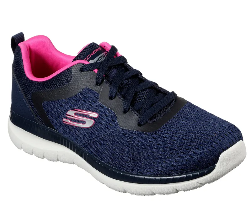 Skechers Bountiful – Quick Path – Marine / Heet Roze (12607-NVHP)
