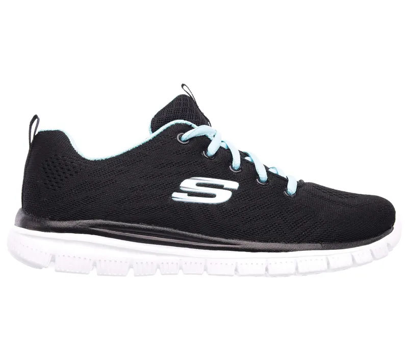 Skechers Graceful – Get Connected – Zwart / Turkoois (12615-BKTQ)
